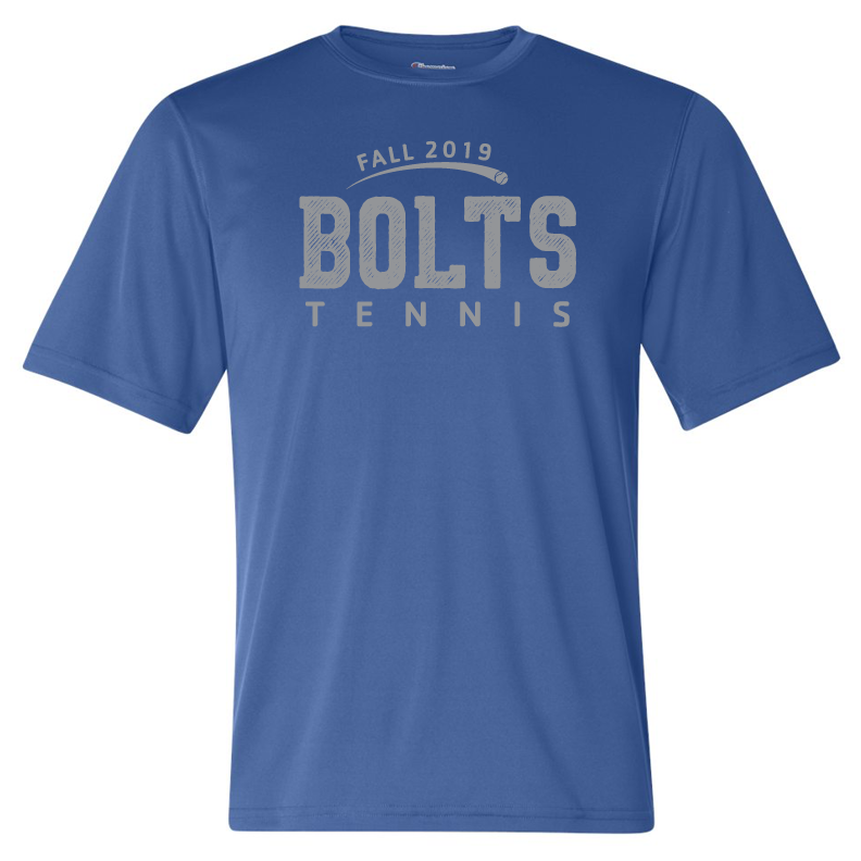 Thunder Basin Bolts Tennis Champion Double Dry Performance T Shir That Embroidery Place and Design