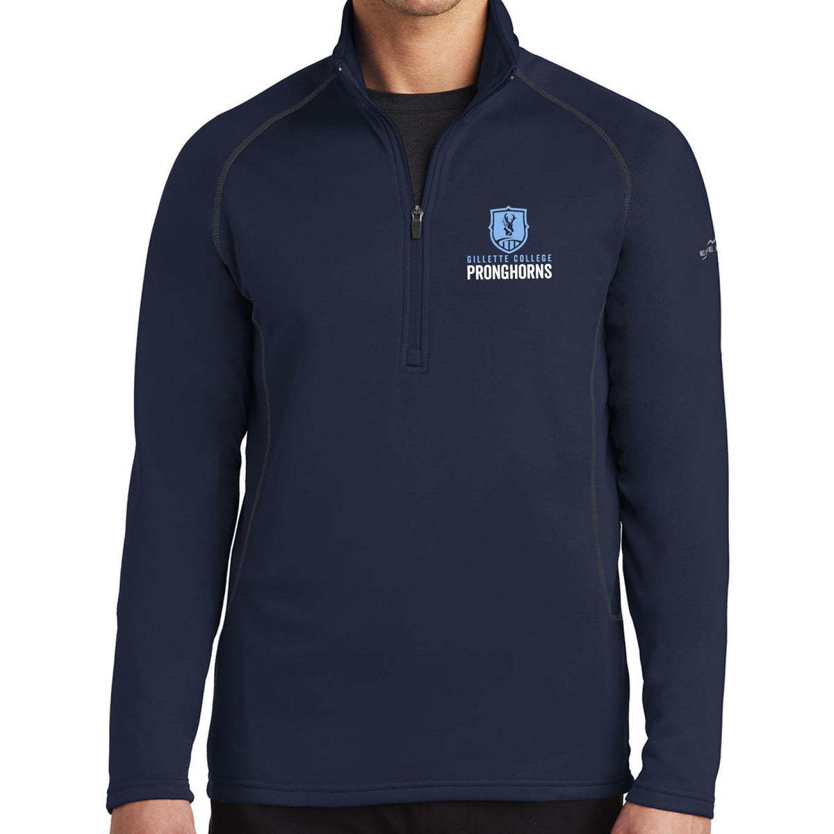 Gillette College Pronghorns Eddie Bauer® Smooth Fleece 1/2-Zip – That  Embroidery Place and Design