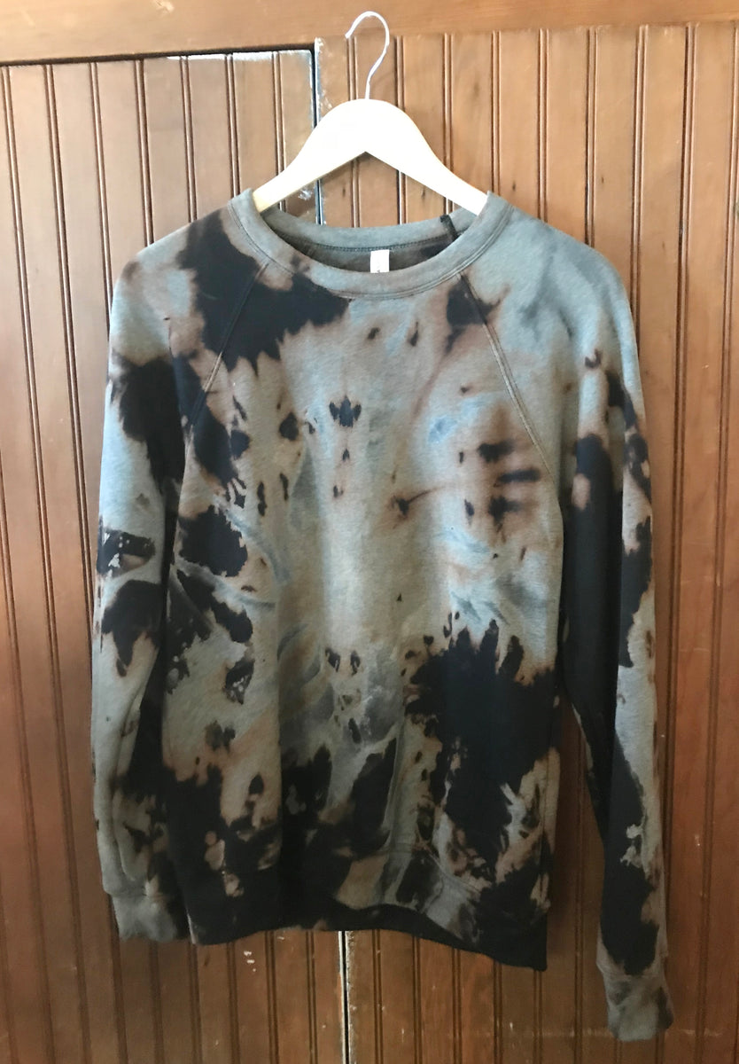 Bleach Dyed Crewneck Sweatshirt – That Embroidery Place and