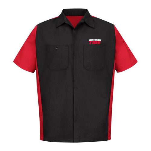 Big Horn Tire - Red Kap - Short Sleeve Automotive Crew Shirt