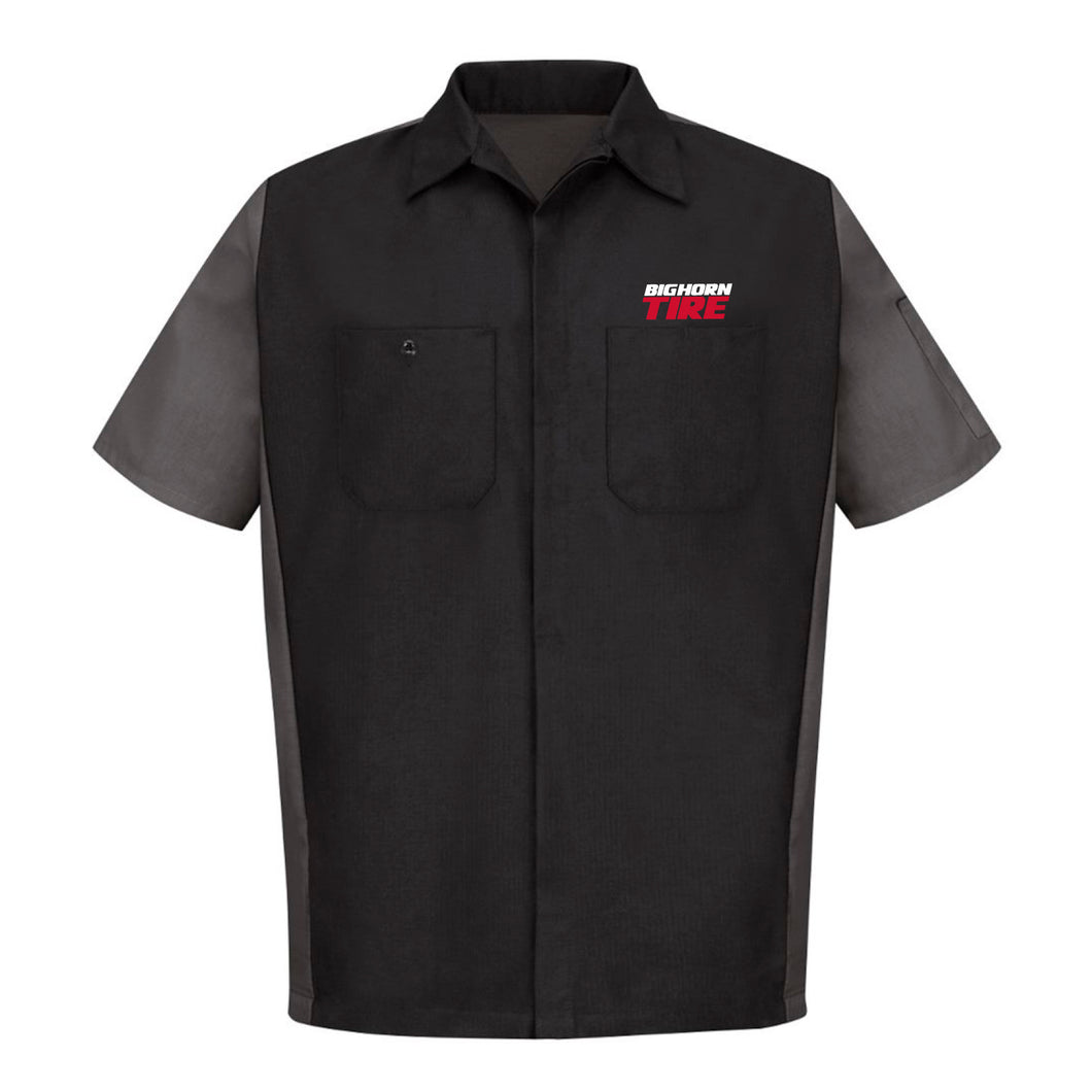 Big Horn Tire - Red Kap - Short Sleeve Automotive Crew Shirt