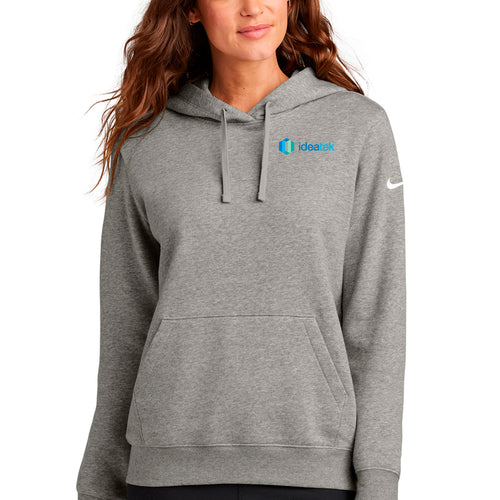 Ideatek - Nike Women's Club Fleece Sleeve Swoosh Pullover Hoodie