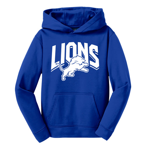 Lions– Sport-Tek® Adult Sport-Wick® Fleece Hooded Pullover