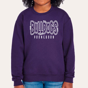 Pronghorn Elementary Bulldogs Youth Crewneck Sweatshirt