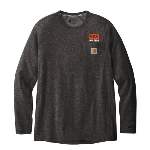 S&S Builders - Carhartt Force® Long Sleeve Pocket T-Shirt