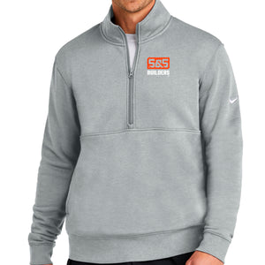 S&S Builders - Nike Club Fleece Sleeve Swoosh 1/2-Zip