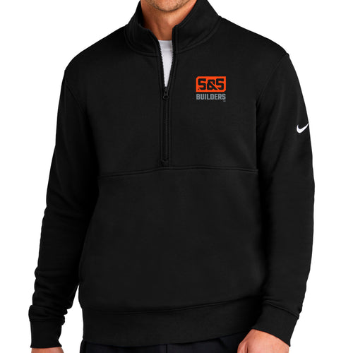 S&S Builders - Nike Club Fleece Sleeve Swoosh 1/2-Zip