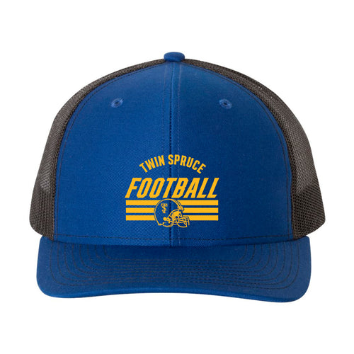 Twin Spruce Football Snapback Trucker Cap