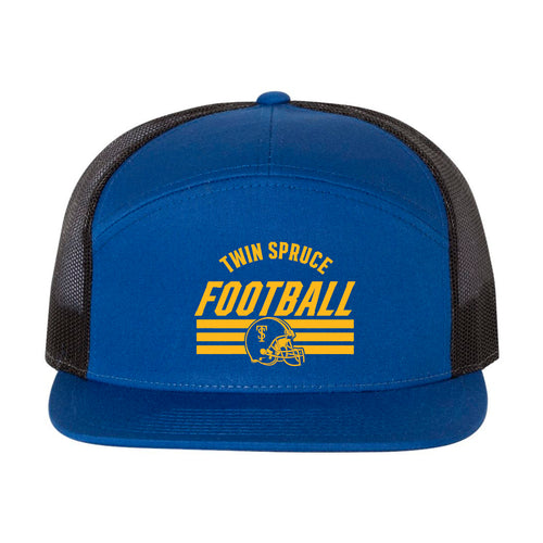 Twin Spruce Football Seven-Panel Trucker Cap