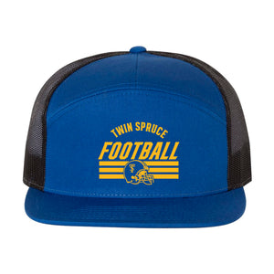 Twin Spruce Football Seven-Panel Trucker Cap