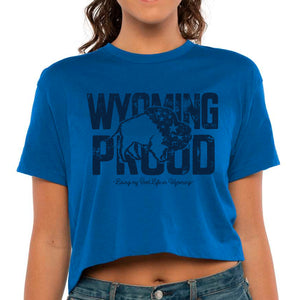 Wyoming Proud Buffalo Women's Crop Top