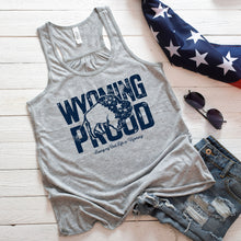 Wyoming Proud Buffalo Women's Flowy Racerback Tank