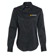 Visionary Broadband - Van Heusen - Black Women's Collar Shirt