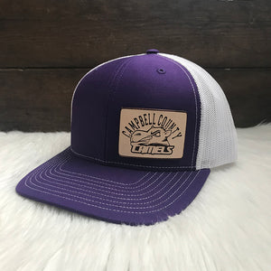 Campbell County High School Camels Purple Snapback Trucker Hat