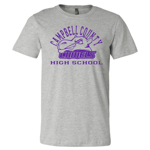 Campbell County High School Camels – Athletic Grey Unisex Jersey Tee