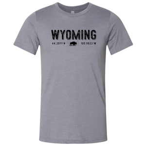 Gillette Wyoming Coordinates - Storm T-shirt
