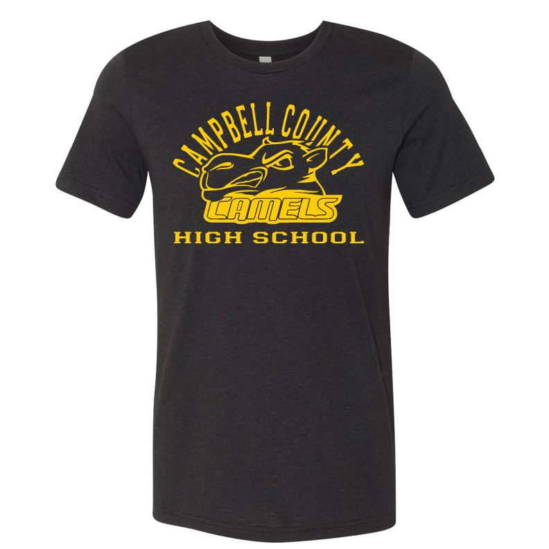 Campbell County High School Camels – Black Unisex Jersey Tee