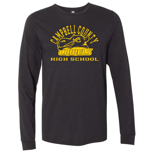 Campbell County High School Camels – Black Unisex Jersey Long Sleeve Tee