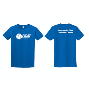 {NEW 2020} First National Bank Community First Customer Centric - Volunteer T-shirt