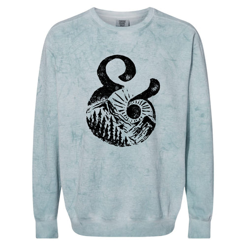 Mountain Ampersand Colorblast Crewneck Sweatshirt