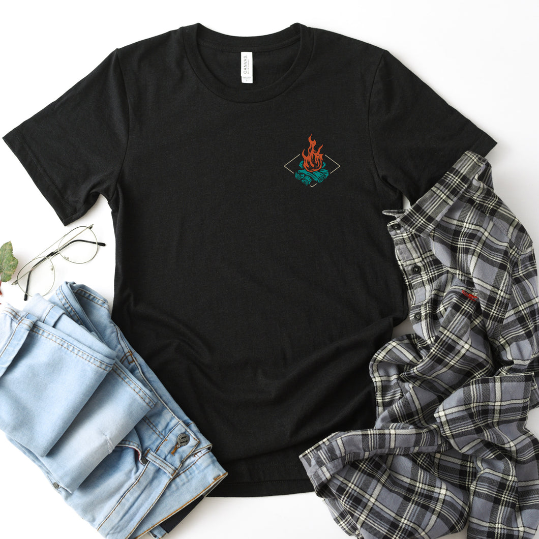 Life is Better by the Campfire Black T-shirt