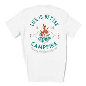 Life is Better by the Campfire White T-shirt