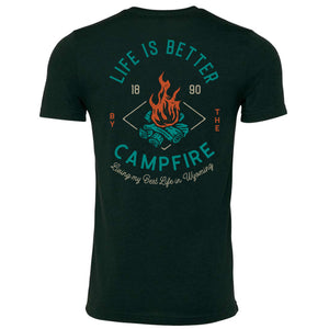 Life is Better by the Campfire Emerald T-shirt