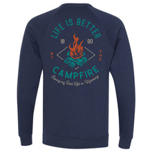 Life is Better by the Campfire Navy Crewneck Sweatshirt