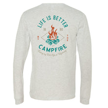Life is Better by the Campfire Ash Long Sleeve Tee