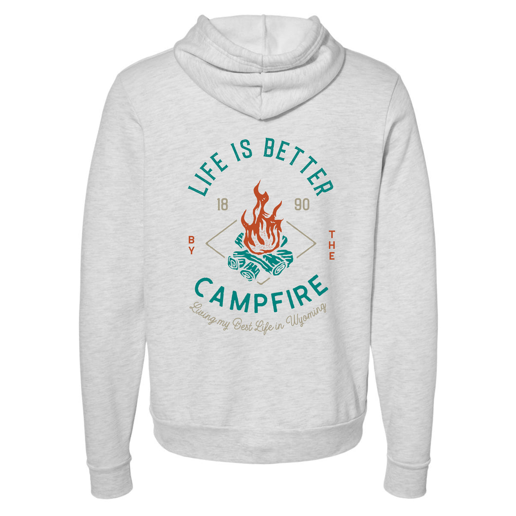 Life is Better by the Campfire Ash Hoodie