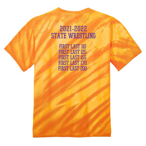 2022 State Camels Wrestling - Port & Company® Gold Tie-Dye Tee