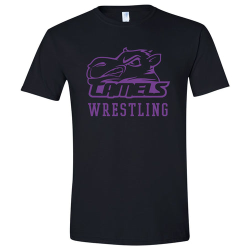 2022 State Camels Wrestling - Black Softstyle® T-Shirt
