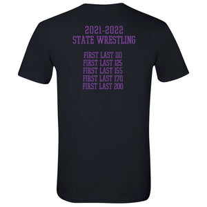 2022 State Camels Wrestling - Black Softstyle® T-Shirt