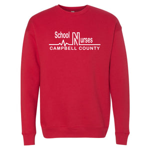Campbell County School Nurses - Bella+Canvas Red Sweatshirt