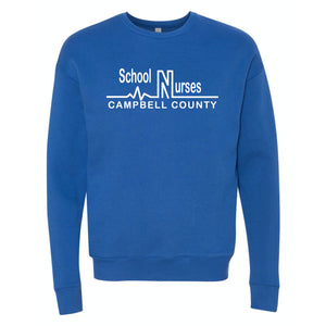 Campbell County School Nurses - Bella+Canvas Royal Sweatshirt