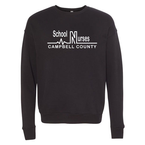 Campbell County School Nurses - Bella+Canvas Black Sweatshirt