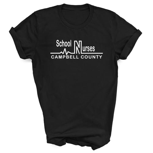 Campbell County School Nurses - Adult Black T-Shirt