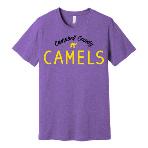 Campbell County High School Camels Soft Heather Purple Tee