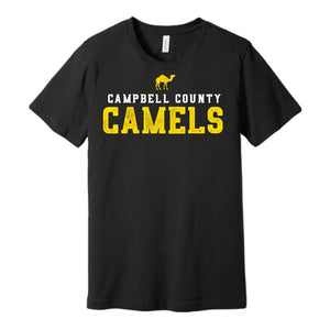 Campbell County High School Camels Soft Black Heather Tee