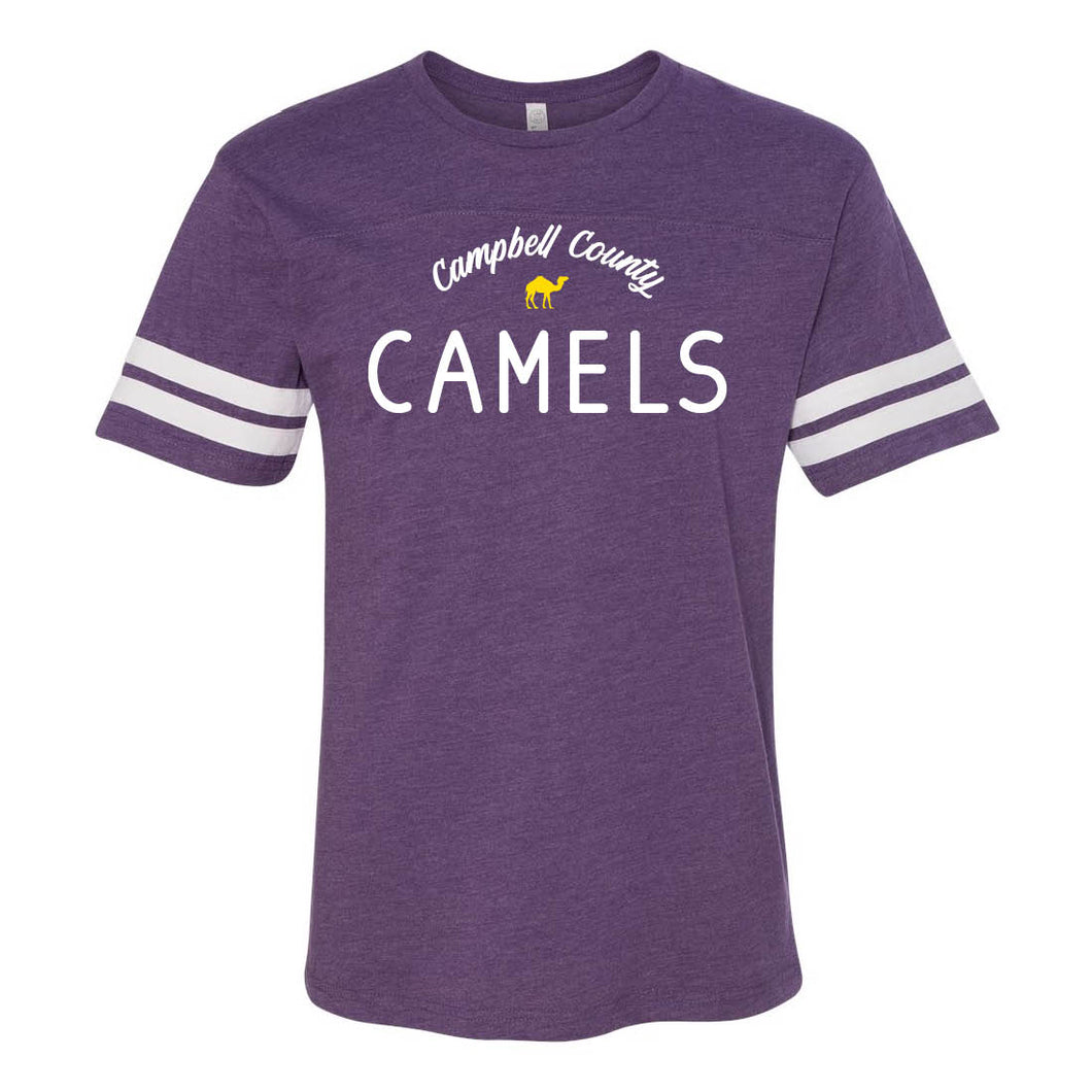 Campbell County Camels Purple Football Fine Jersey Tee