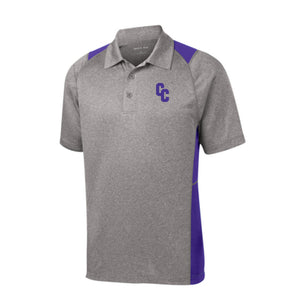 Campbell County Camels – Sport-Tek® Heather Colorblock Contender™ Polo