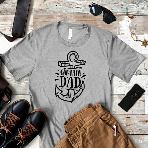 Captain Dad - Dad Life T-shirt