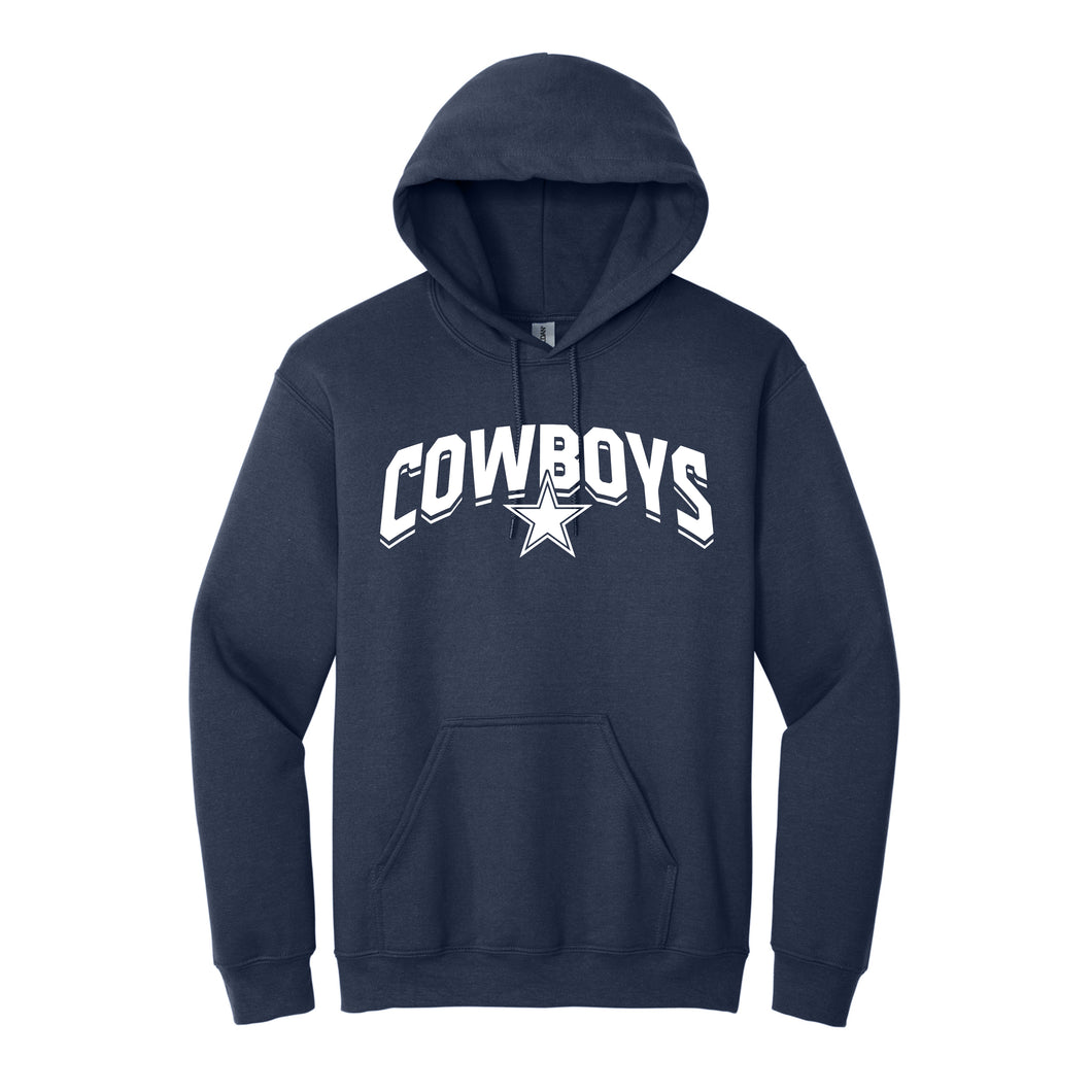 Cowboys – Gildan® - Adult Heavy Blend™ Hooded Sweatshirt