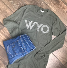 WYO Long-sleeve Tee in Olive