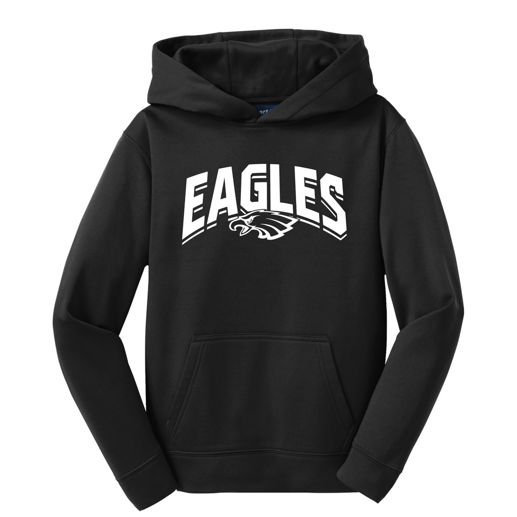 Eagles – Sport-Tek® Youth Sport-Wick® Fleece Hooded Pullover
