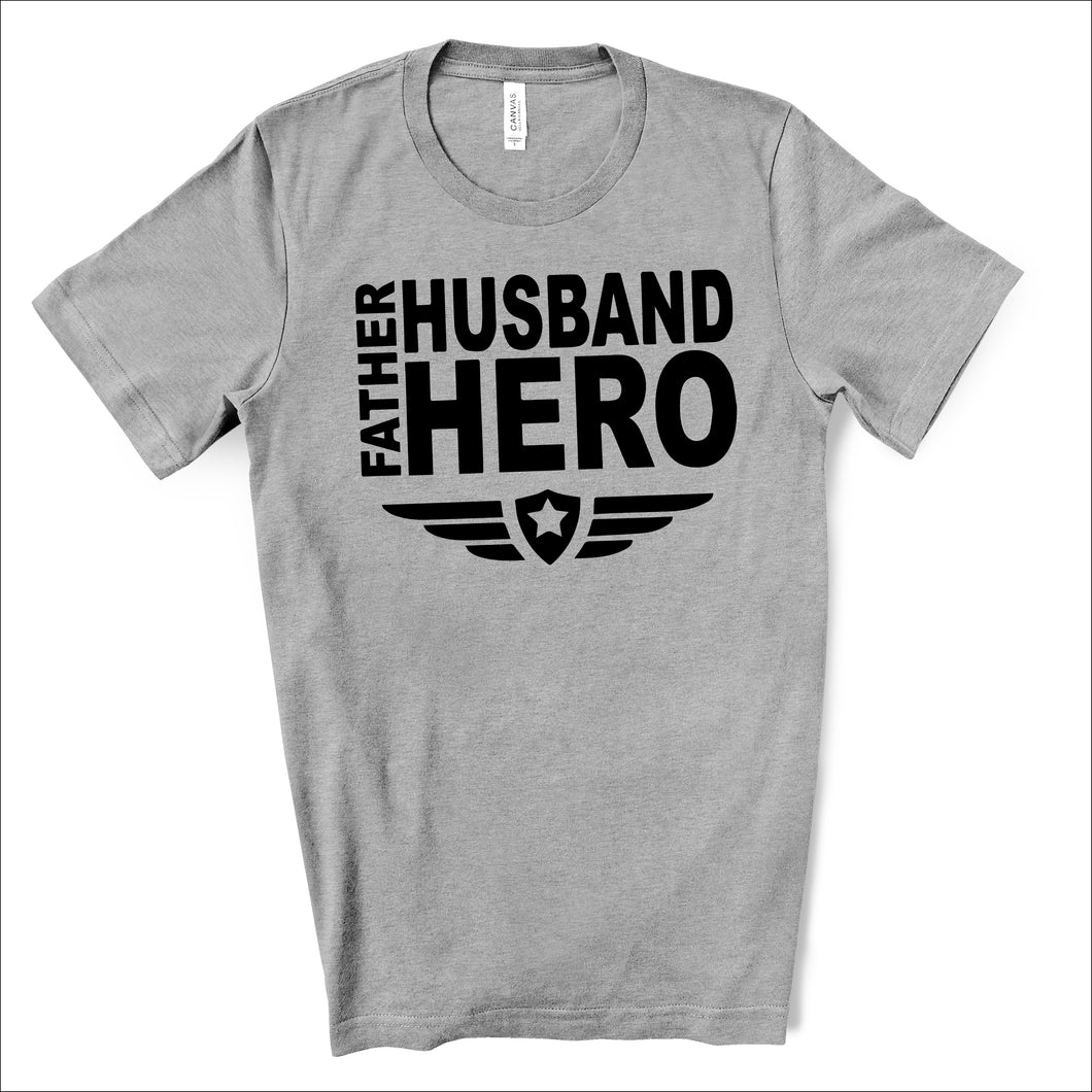 Father Husband Hero  - Dad Life T-shirt