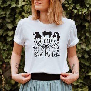 You Coulda Had a Bad Witch Halloween White T-shirt