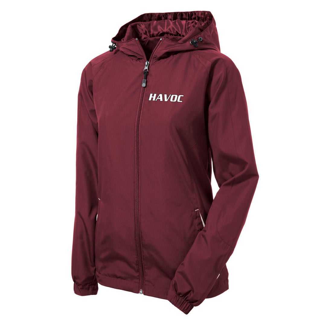Havoc Fastpitch – Sport-Tek® Ladies Colorblock Hooded Raglan Jacket