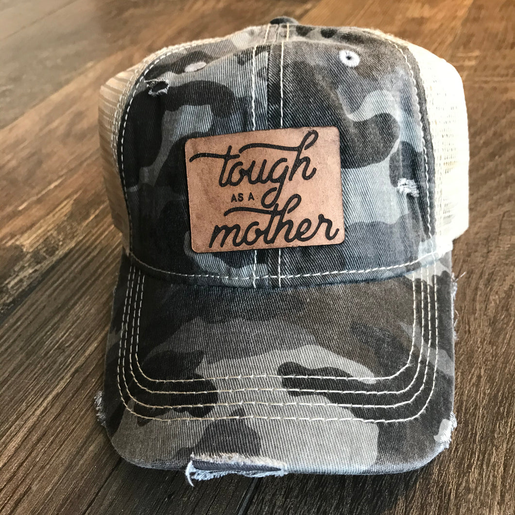 Tough as a Mother - Camo Ponytail CC Ball Cap Hat
