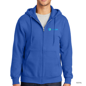 Ideatek - Port & Company® Essential Fleece Full-Zip Hooded Sweatshirt